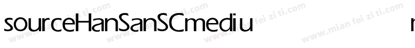 sourceHanSanSC medium字体转换